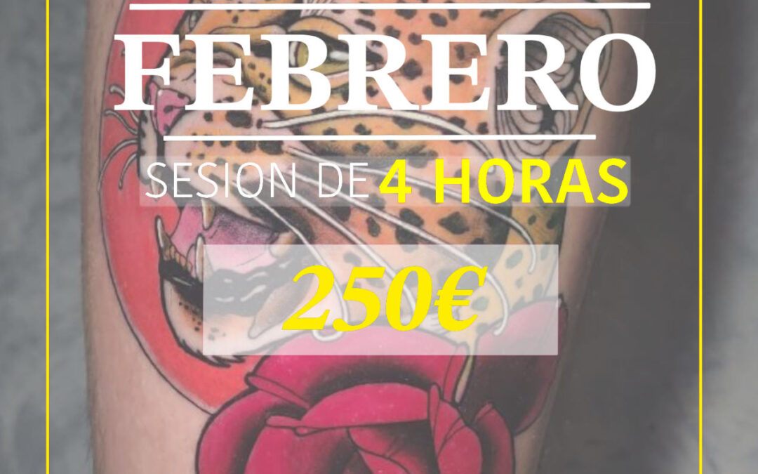 All u can ink offers – session de 4 horas – Febrero 2025